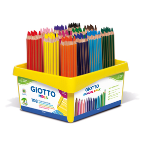 MÉGA CLASSPACK 108 CRAYONS COULEURS ASSORTIS