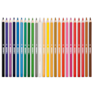 KORES KROMAS ÉTUI 24 CRAYONS COULEURS ASSORTIS