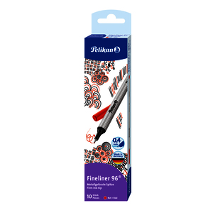 PELIKAN 96 1 FEUTRE ECRITURE FINE COLORIS ROUGE