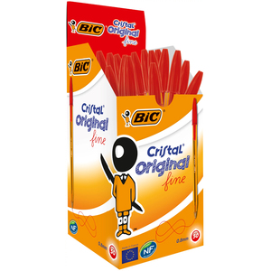 BIC CRISTAL FINE STYLO BILLE ROUGE