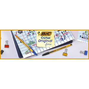 BIC CRISTAL FINE STYLO BILLE ROUGE