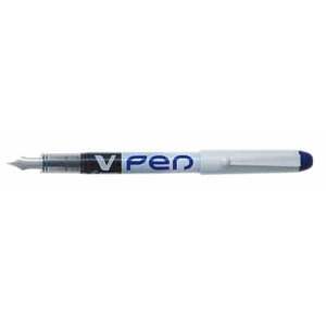 STYLO PLUME V-PEN non rechargeable bleu