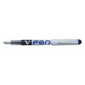 STYLO PLUME V-PEN non rechargeable bleu