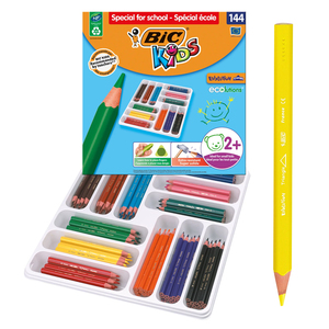 KIDS ÉVOLUTION TRIANGLE CLASSPACK 144 CRAYONS COULEURS ASSORTIS