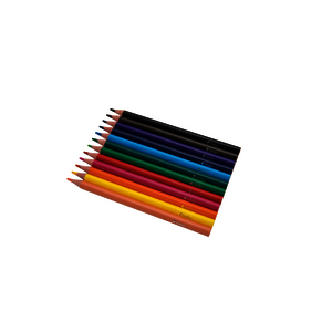 12 MAXI CRAYONS COULEURS ASSORTIS
