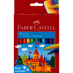 CASTLE 24 FEUTRES ULTRA LAVABLE COLORIS ASSORTIS