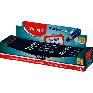 MARKERPEPS 1 CRAYON EFFACABLE A SEC COLORIS BLEU