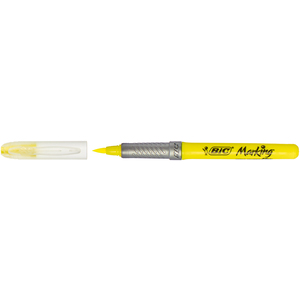 SURLIGNEUR POINTE PINCEAU JAUNE BIC MARKING