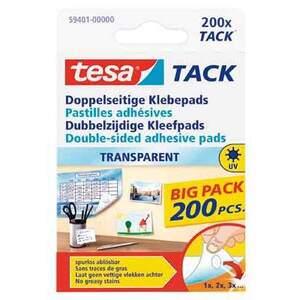 200 PASTILLES ADHESIVES TESA TACK  DBLE FACE TRANSP.