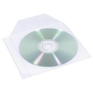 POCHETTES PERFOREES polypro CD/DVD incolore Paquet de  25