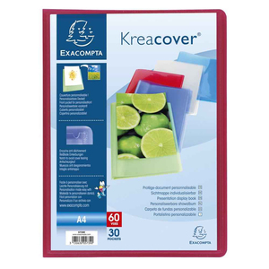 KRÉACOVER PROTÈGE-DOCUMENTS PERSONNALISABLE 40 VUES