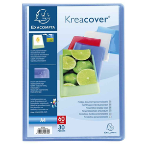 KRÉACOVER PROTÈGE-DOCUMENTS PERSONNALISABLE 40 VUES