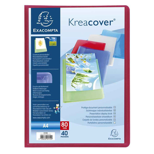 KRÉACOVER PROTÈGE-DOCUMENTS PERSONNALISABLE 80 VUES