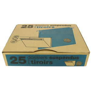 25 DOSSIERS SUSPENDUS TIROIR FOND 30MM