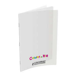 CAHIER DE VIE PP INCOLORE 24X32 96P