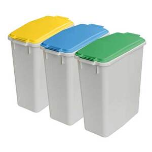 COUVERCLE corbeille 60 litres pour tri sélectif VERT