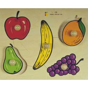PUZZLE BOIS BOUTONS FRUITS
