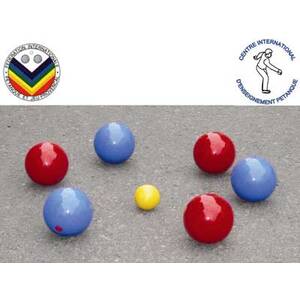 BOULES PETANQUE initiation enfants  6 boules diam 65mm/200g