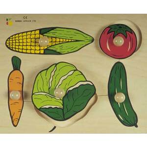 PUZZLE BOIS BOUTONS LEGUMES