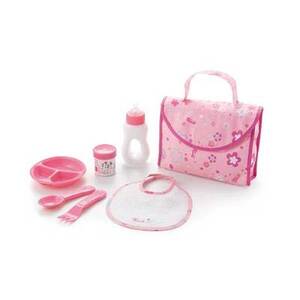 SET REPAS  (Biberon, Cuill., Fourchette, Plat, Pot, Bavoir, Sac)