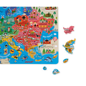 PUZZLE CARTE D'EUROPE MAGNÉTIQUE