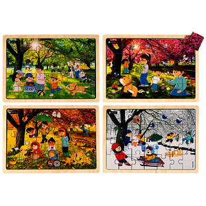 LOT 4 PUZZLES LES 4 SAISONS