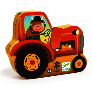 1 PUZZLE LE TRACTEUR 16 PIECES