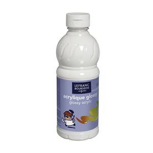 ACRYL GLOSSY FLACON 500ML Blanc