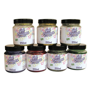 GEL PAILLETE FLACON 250ML  bleu