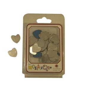 MOSAIQUE PLASTIQUE MIROIR C¼UR  LOT de 21 environ