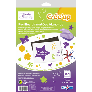 FEUILLE AIMANTEE A DECOUPER A4 2 FEUILLES