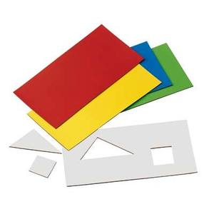 5 FEUILLES AIMANTÉES À DÉCOUPER 10X20CM COLORIS ASSORTIS