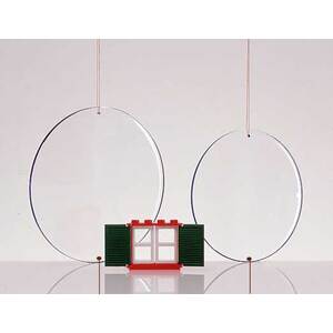 PLASTIQUE CRISTAL CERCLE perforé  Ø 105mm Lot de 5