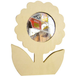 MIROIR FLEUR BOIS 100X140X10