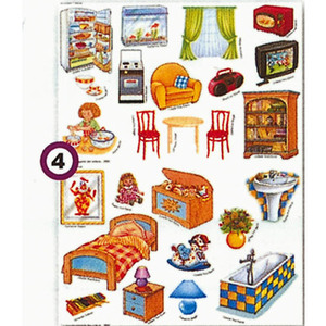 GOMMETTES  LA MAISON 300 gommettes12 Fs