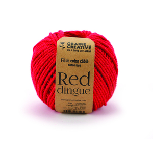 COTON ROUGE CABLÉ Ø 2.5MM 200GR (80M)