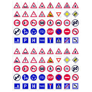 320 GOMMETTES CODE DE LA ROUTE S  4 PLANCHES