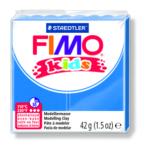 PATE A CUIRE FIMO KIDS PAIN DE 42 GR BLEU FONCE