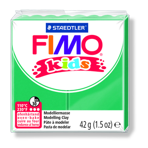PATE A CUIRE FIMO KIDS PAIN DE 42 GR VERT FONCE