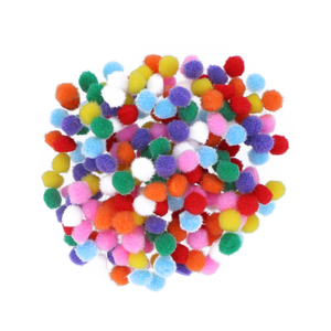 200 POMPONS 10MM COLORIS ASSORTIS