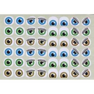 GOMMETTES YEUX Gros modeles - pochette 720 gommettes - 20 Planches