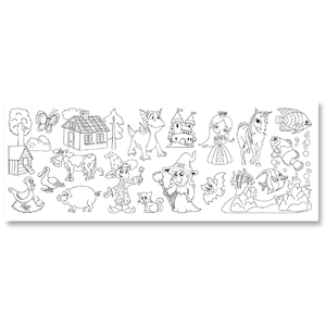 ROULEAU DE PAPIER DESSIN AVEC MOTIFS - 30CMX4M, AUTO-ADHÉSIF ET DÉCOLLABLE