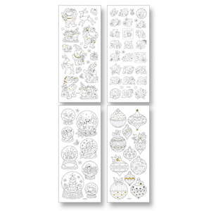 GOMMETTES DESIGN A COLORIER NOEL