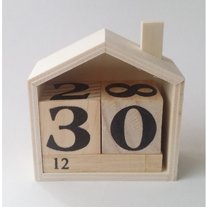 CALENDRIER PERPÉTUEL MAISON BOIS