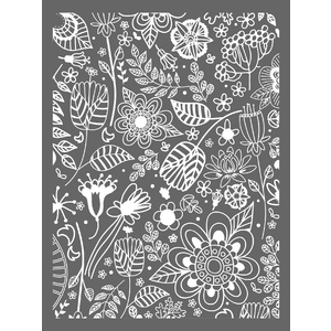 LOT 4 POCHOIRS ASS. FLORAL/FLEUR/ROND/JAPON