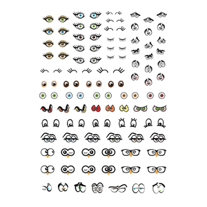 188 GOMMETTES PANACHE YEUX