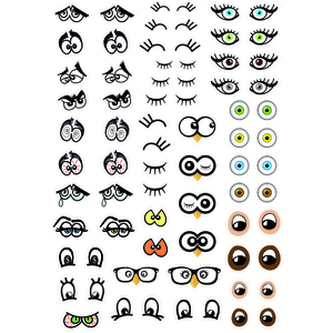 188 GOMMETTES PANACHE YEUX