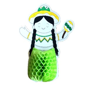 KIT DIY 10 MASCOTTES AUTOUR DU MONDE À FABRIQUER - NID D'ABEILLE ET CARTON - 5 COLORIS ASSORTIS