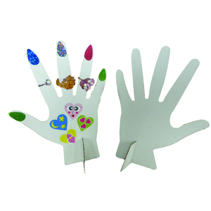 LOT DE 30 PORTE BAGUES CARTON BLANC
