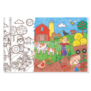 LE MONDE AGRICOLE COLORIAGE GÉANT 0,35X5M